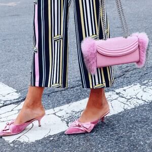 LAUREN CECCHI Sorella Chain Bag Small Petal Pink Rose Gold